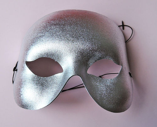 Maske "Party silber"