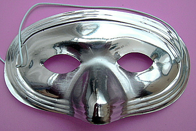 Metallic-Maske silber